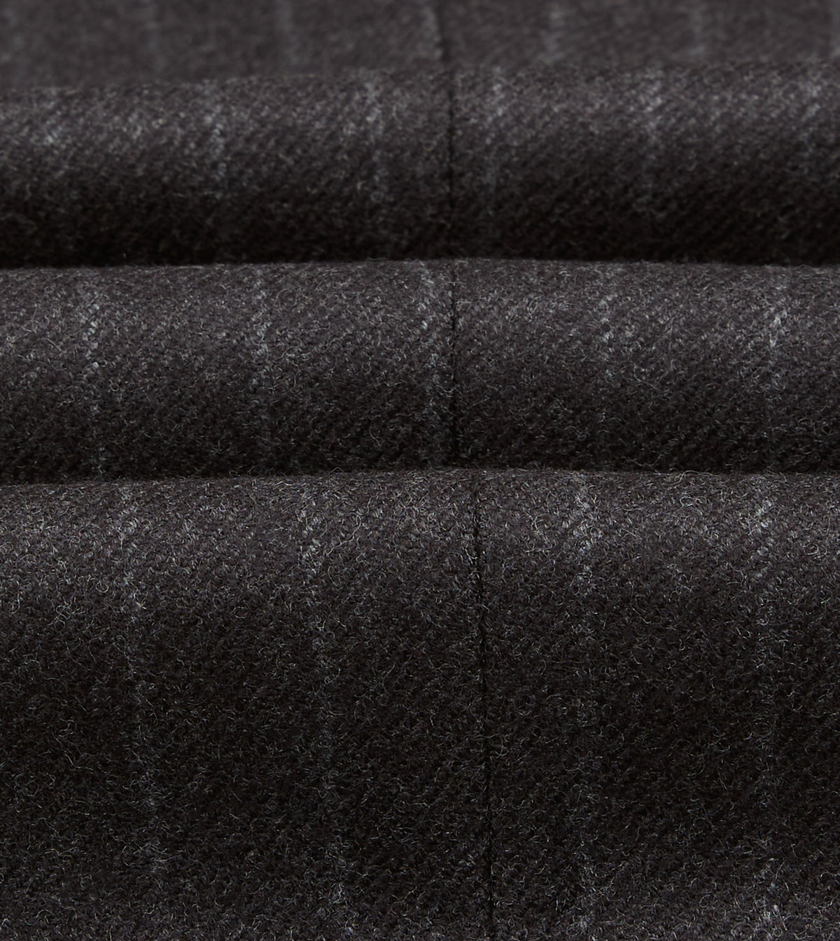Charcoal Pinstripe Wool Flannel Single Pleat Trouser