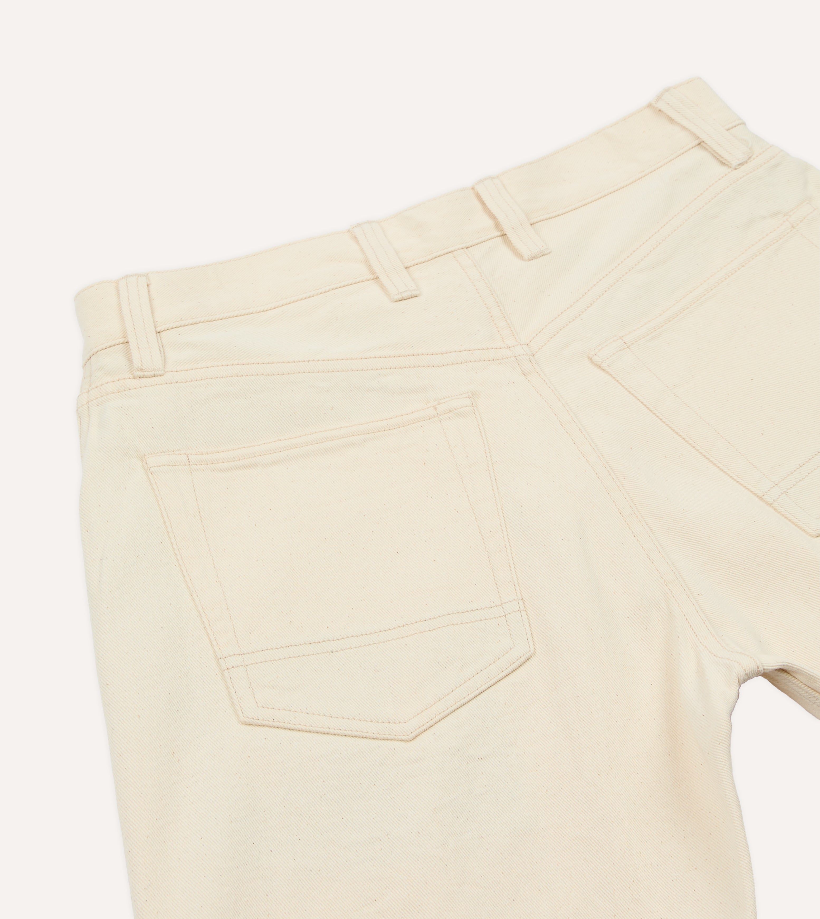 Ecru 12.7oz Selvedge Denim Five-Pocket Shorts – Drakes US