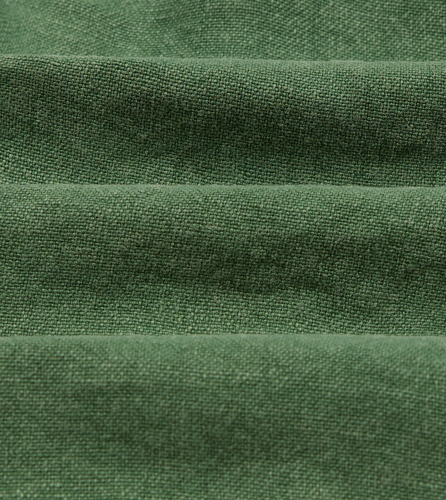 Green Linen Drawstring Shorts