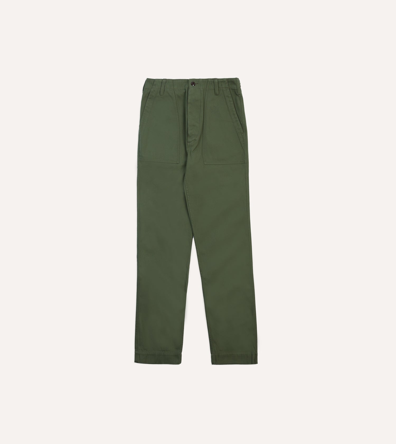 Olive Cotton Fatigue Trouser