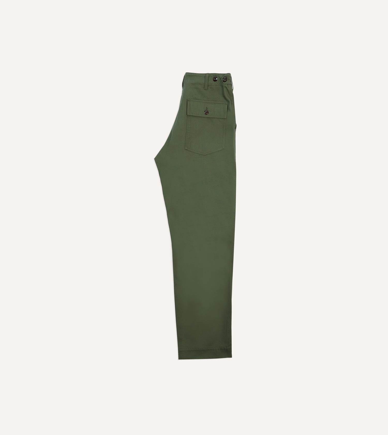 Olive Cotton Fatigue Trouser