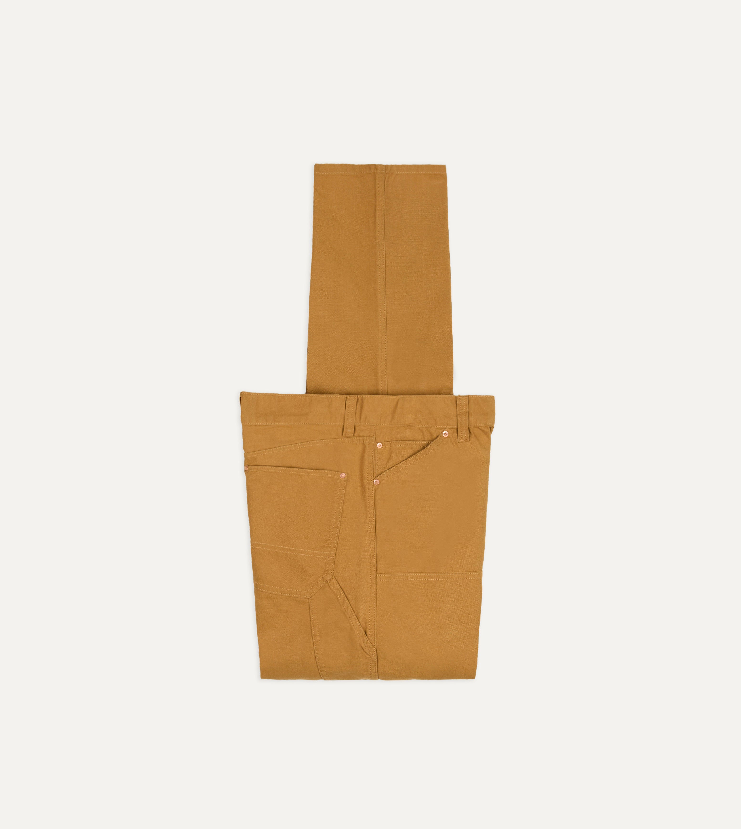 Mustard Cotton Canvas Carpenter Pant
