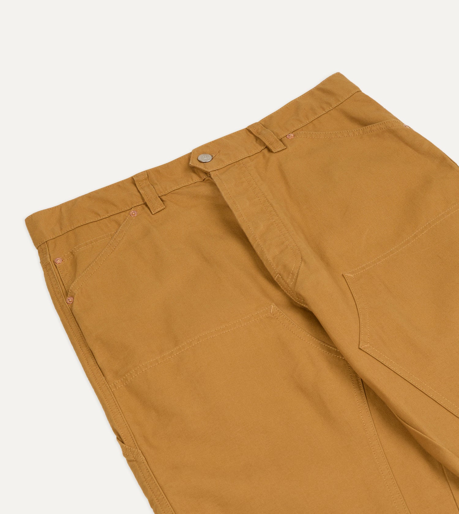 Mustard Cotton Canvas Carpenter Pant