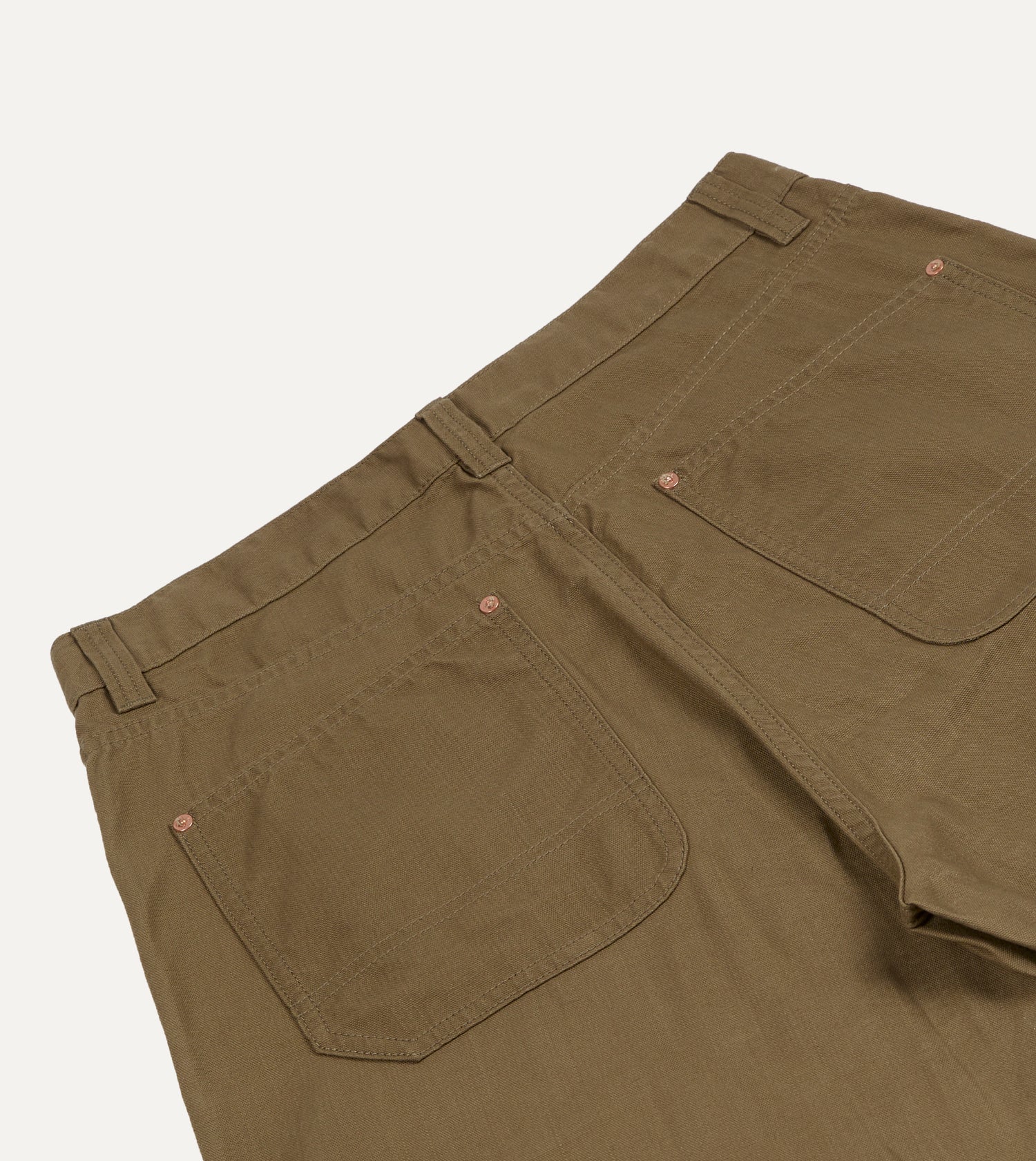 Khaki Cotton Canvas Carpenter Pant