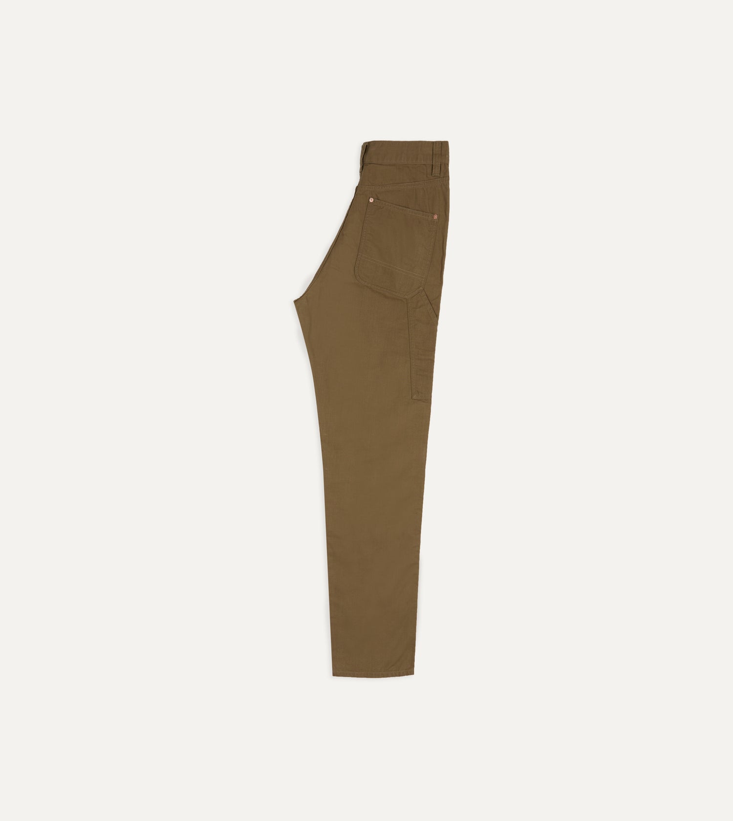 Khaki Cotton Canvas Carpenter Pant