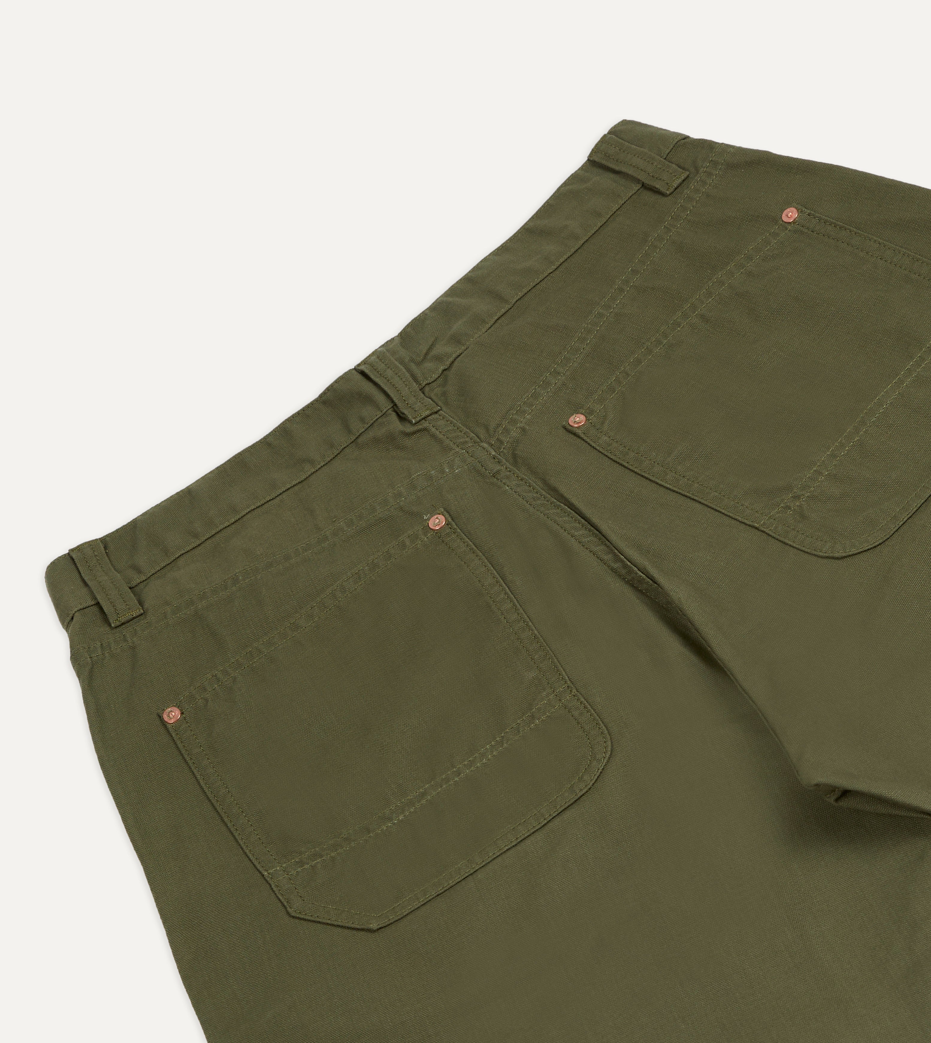 【オリーブ（37）】Morris Canvas Carpenter Pant Canvas Carpenter Pants - Olive