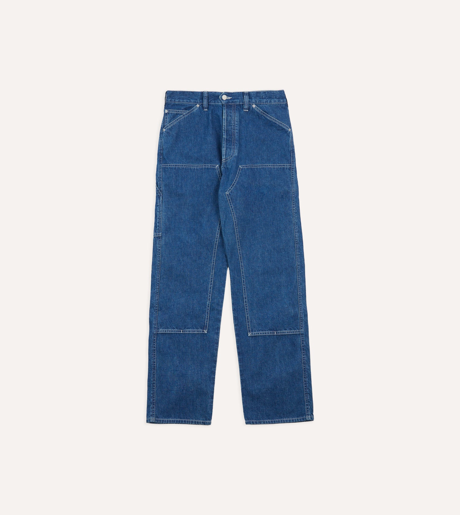 Stone Wash Selvedge Denim Carpenter Pant
