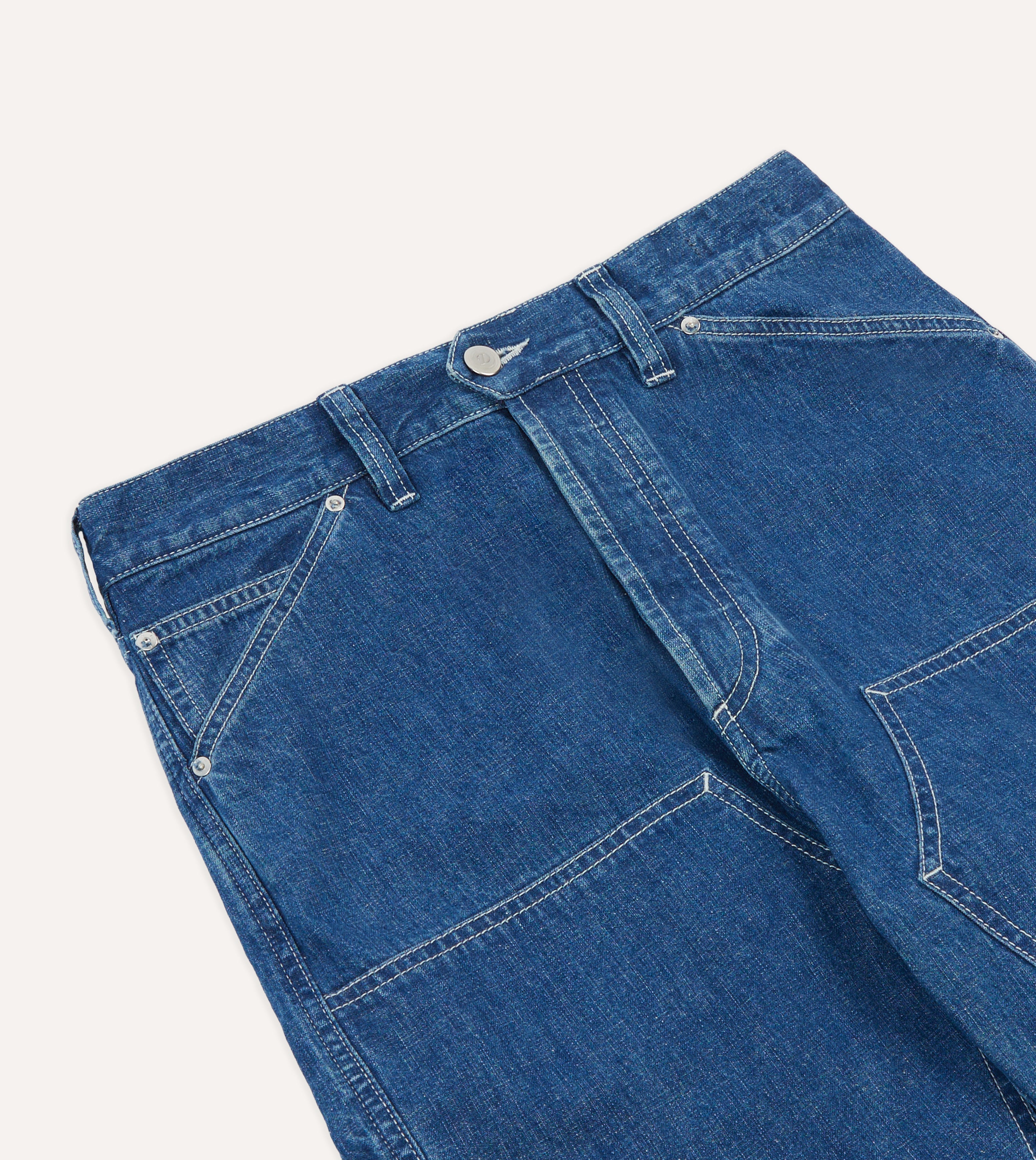 Stone Wash Selvedge Denim Carpenter Pant – Drakes US
