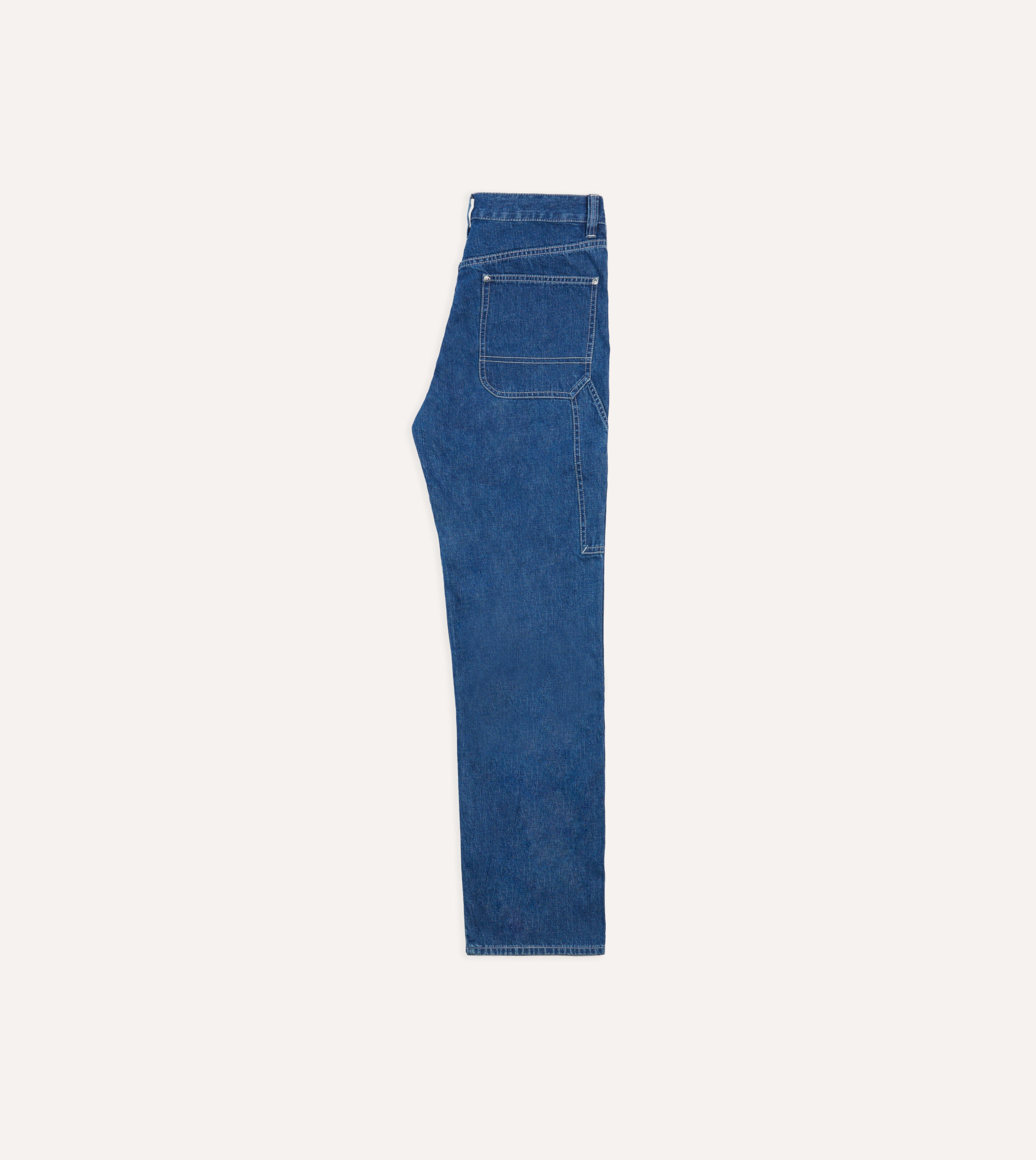 Stone Wash Selvedge Denim Carpenter Pant