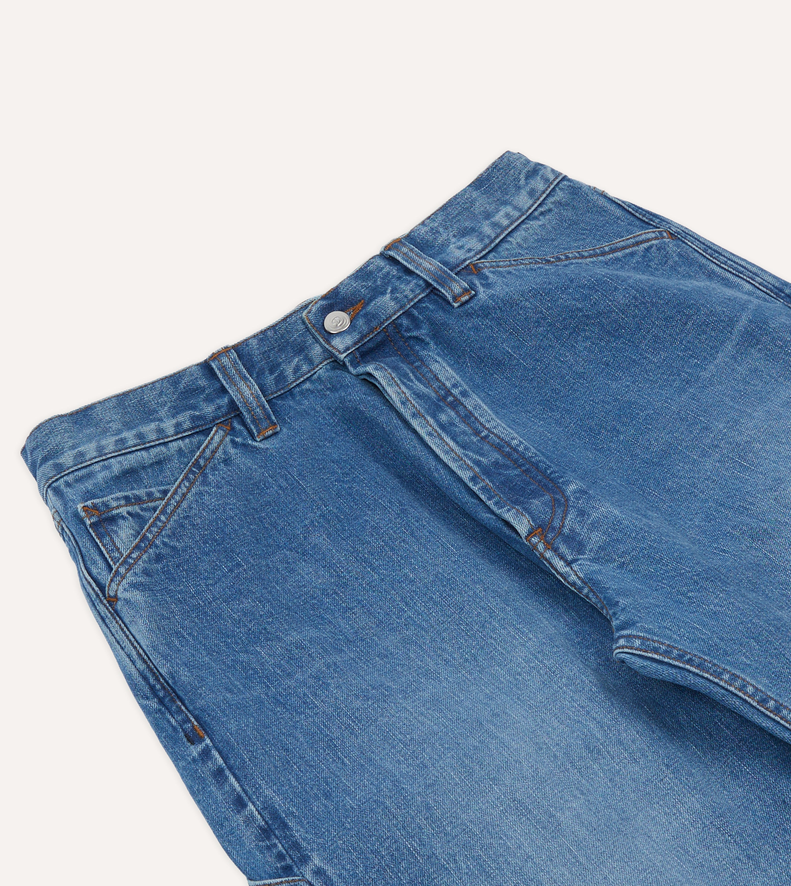 Custom Wash 14.2oz Selvedge Denim Painter Pants – Drakes US