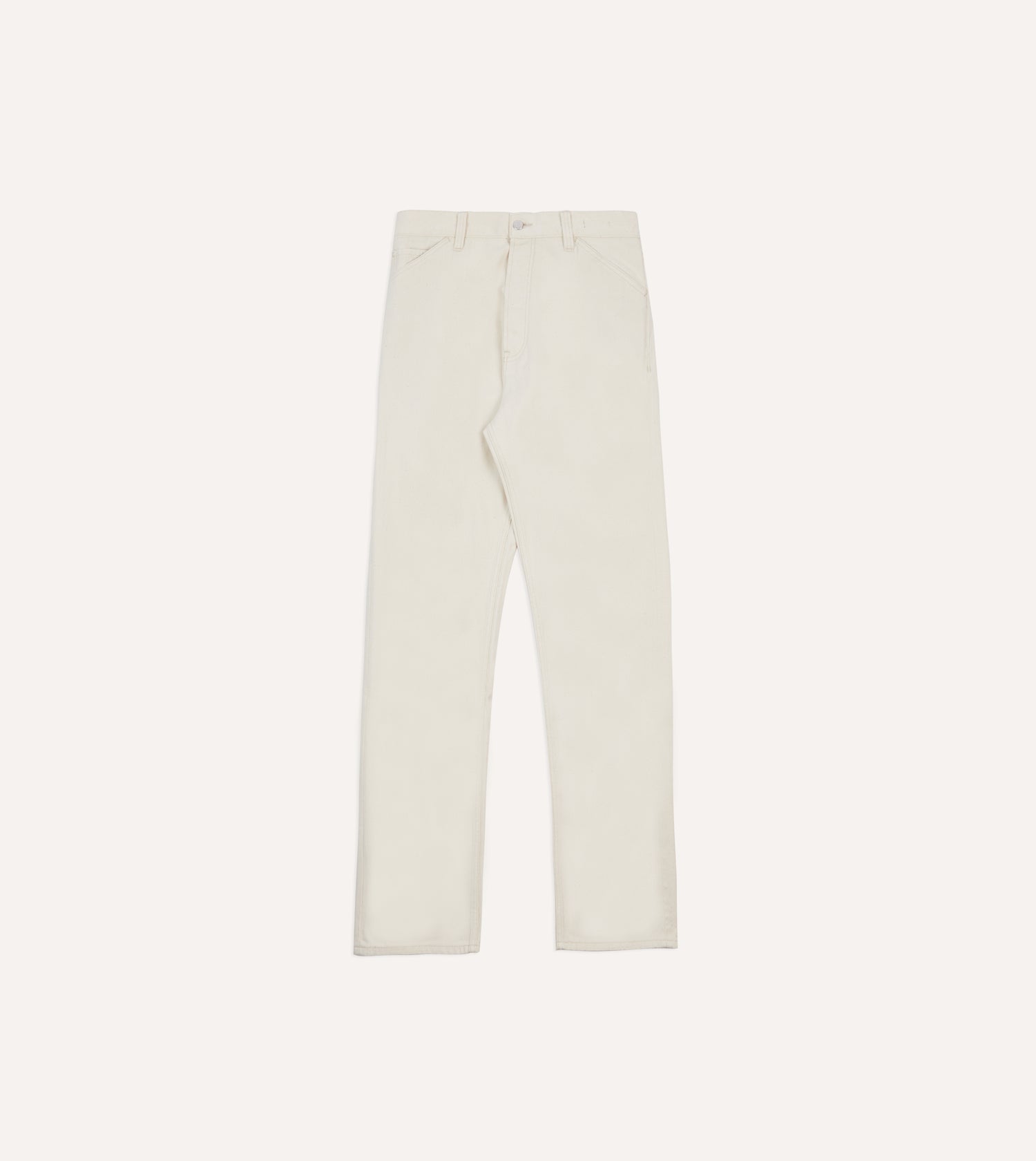 Ecru 12.7oz Selvedge Denim Painter Pants