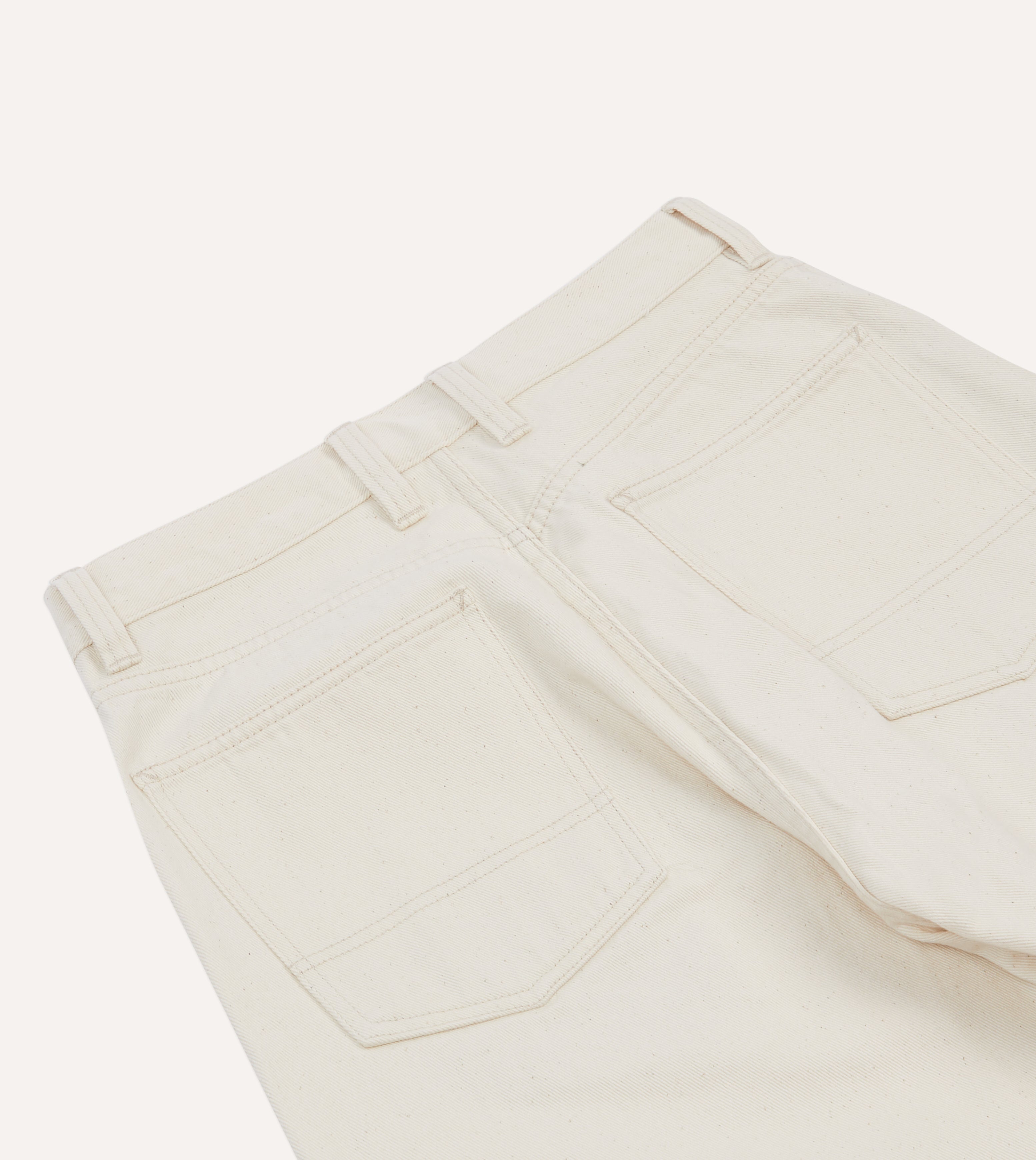 Ecru 12.7oz Selvedge Denim Painter Pants – Drakes US