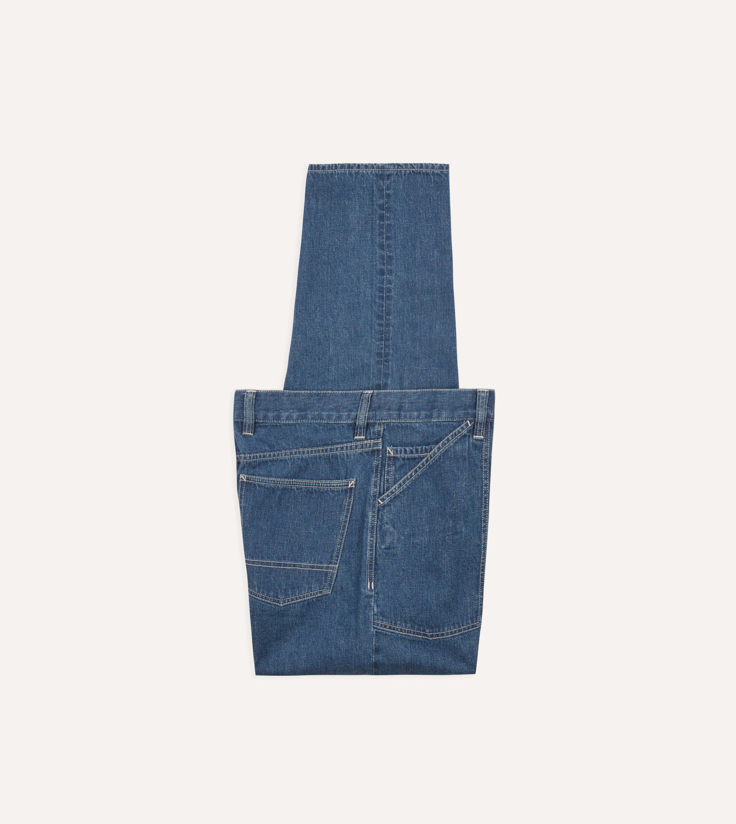 Stone Wash Selvedge Denim Naval Pant