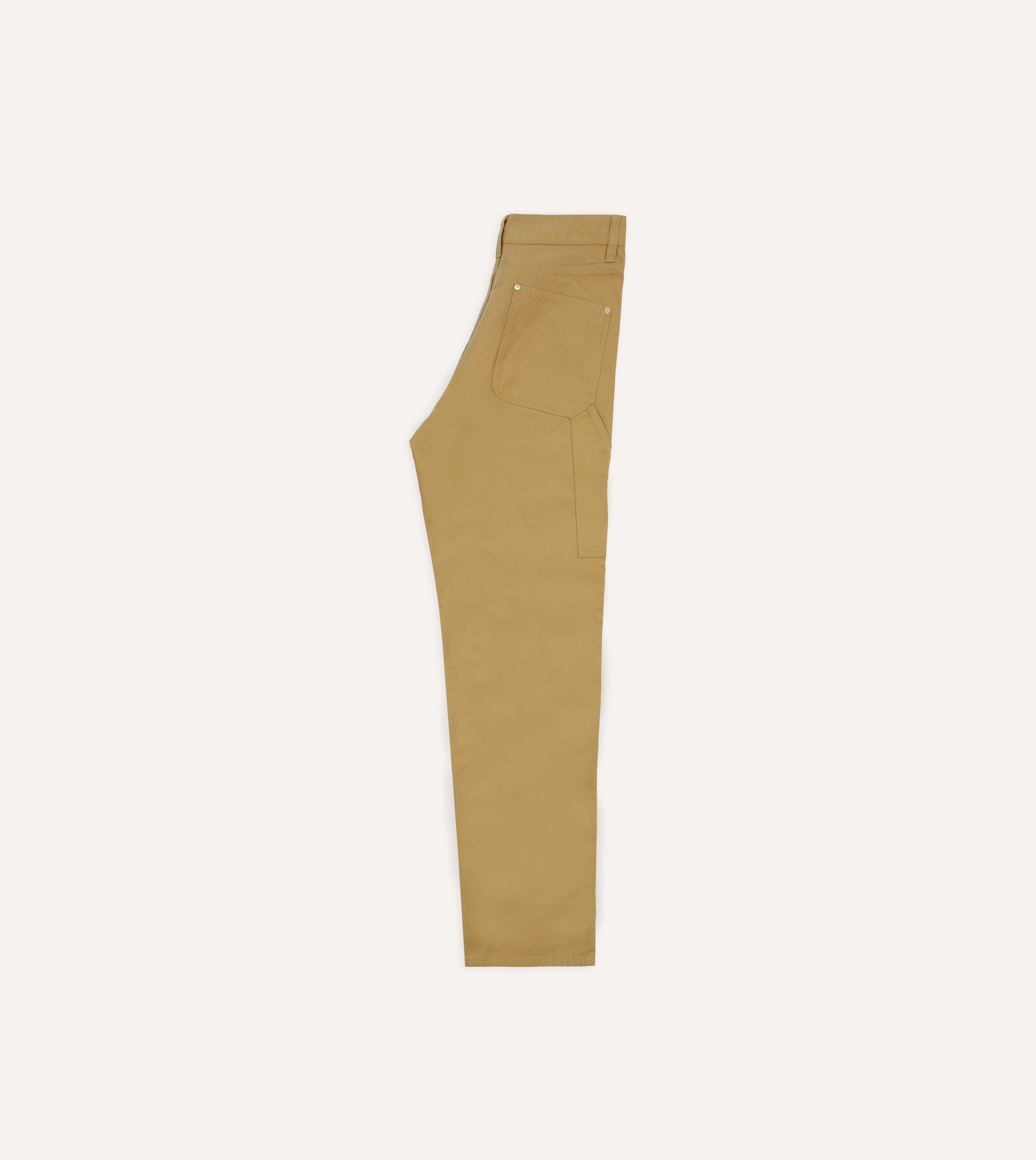 Sand Lightweight Cotton Canvas Carpenter Pant