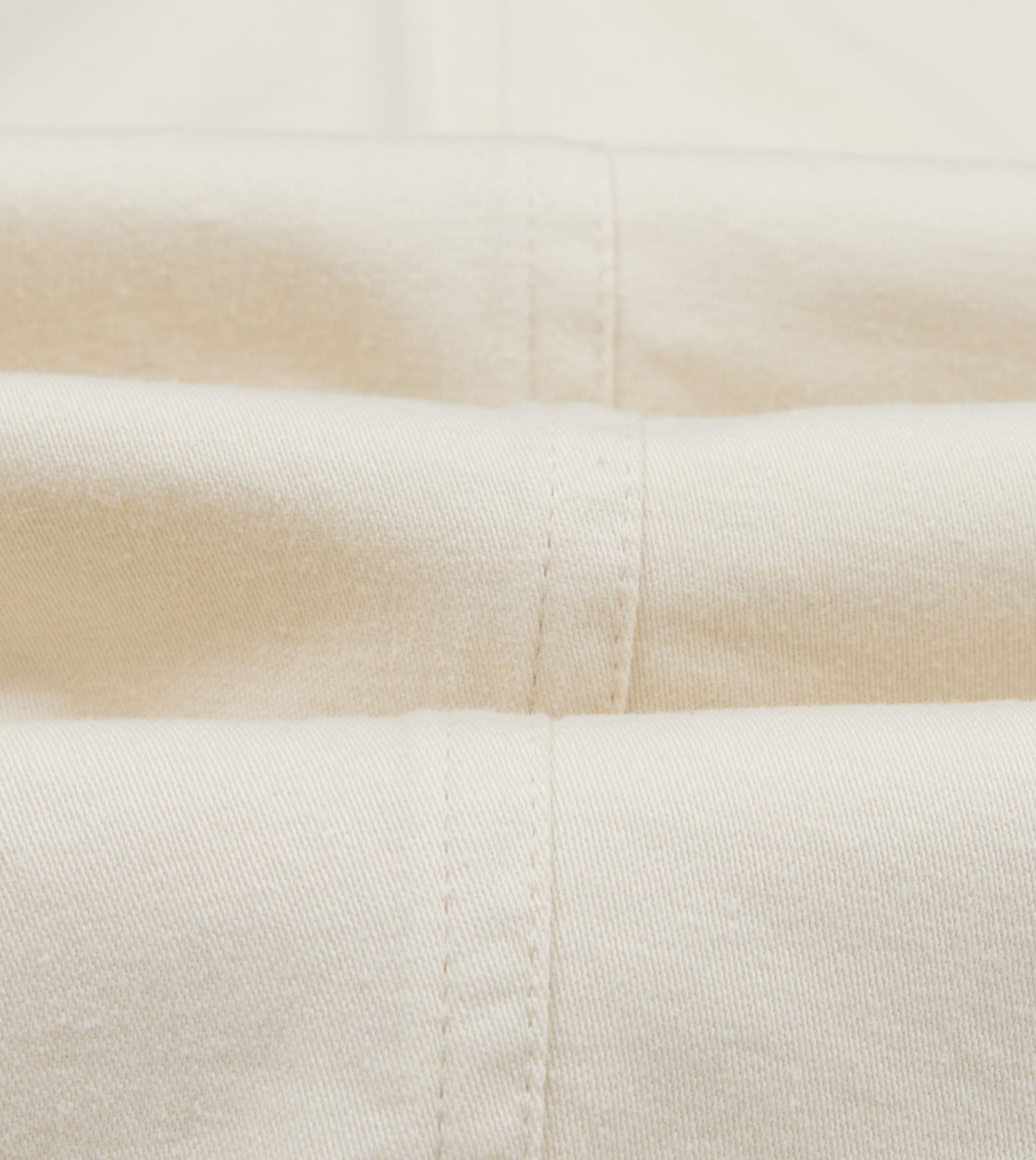 Ecru Cotton Drawstring Trousers