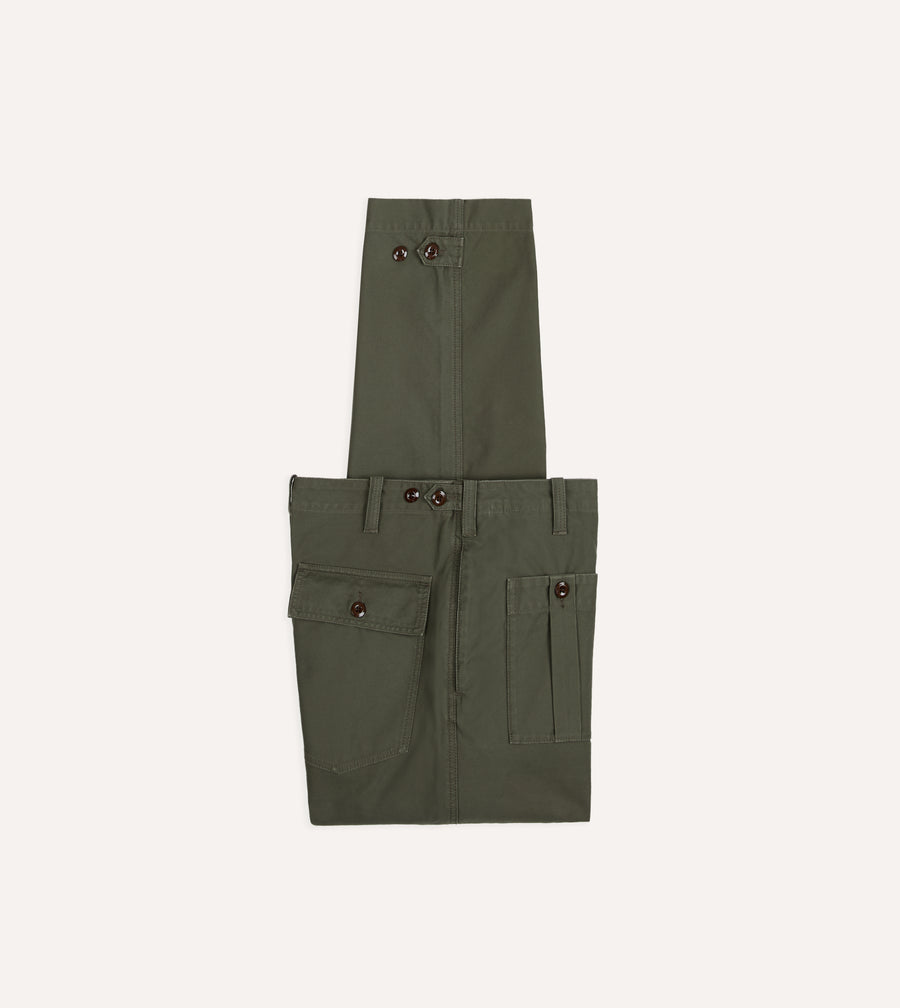 Olive Drab Cotton Fatigue Trouser