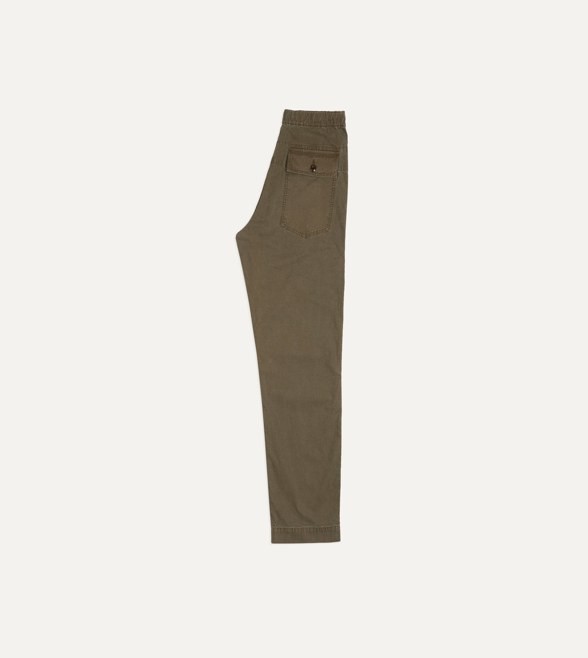 Army Green Cotton Drawstring Fatigue Trouser