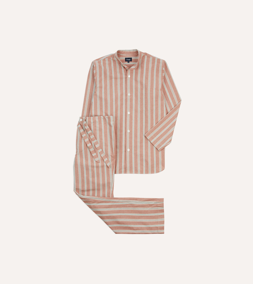 Red Stripe Cotton Pyjama Set