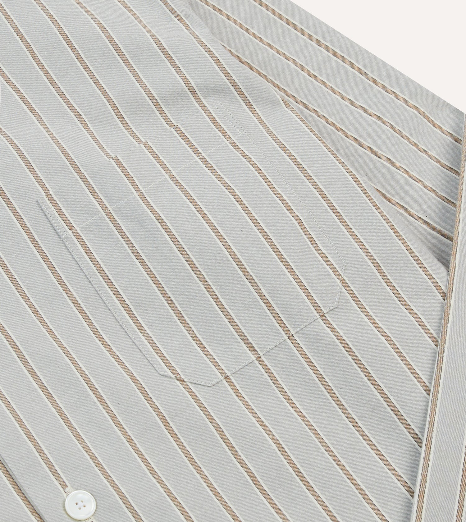 Blue Stripe Cotton Pyjama Set