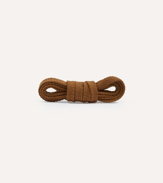 Light Brown Cotton 70cm Shoelaces Light Brown Cotton 70cm Shoelaces