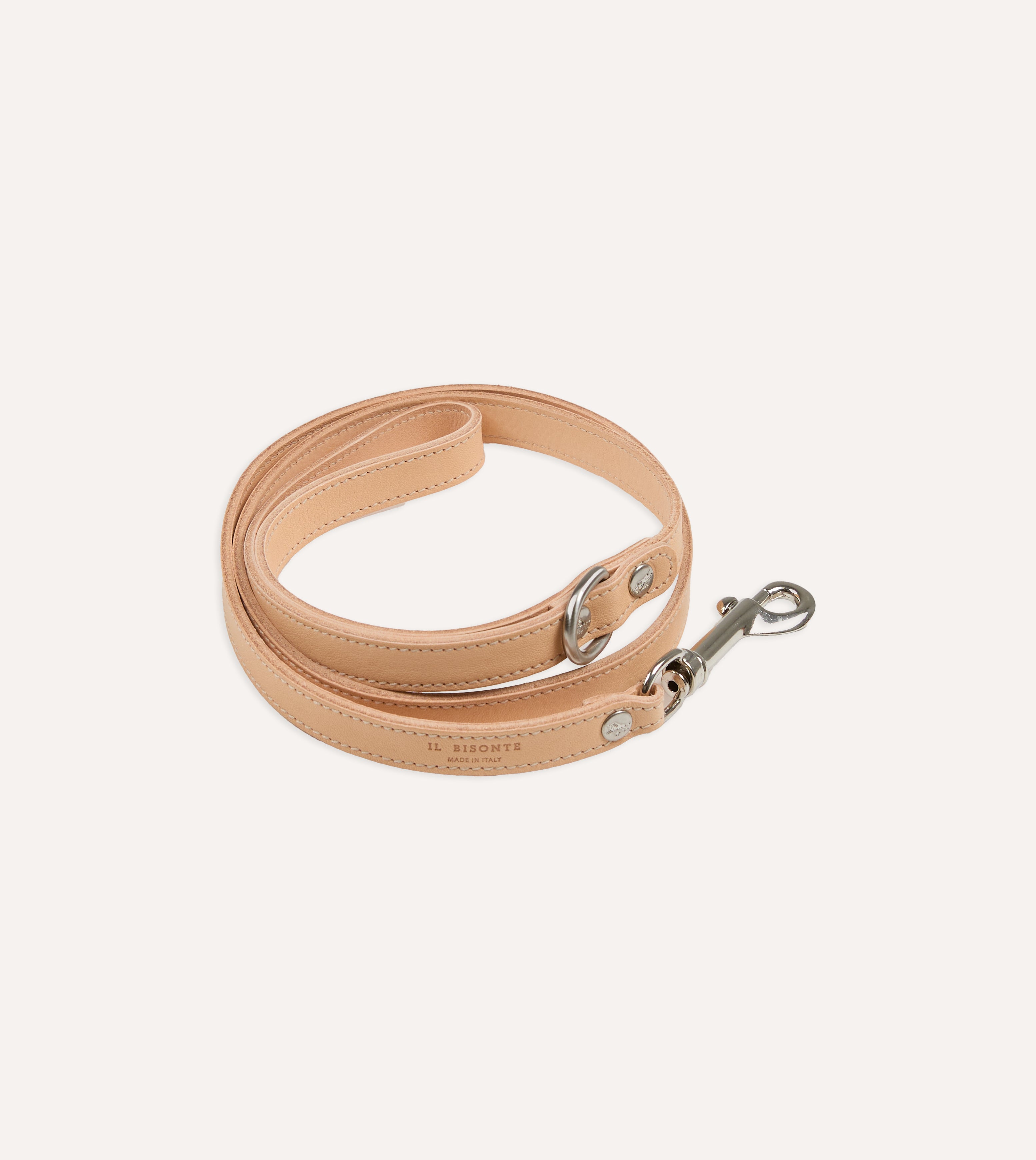 Il Bisonte Natural Leather Dog Lead