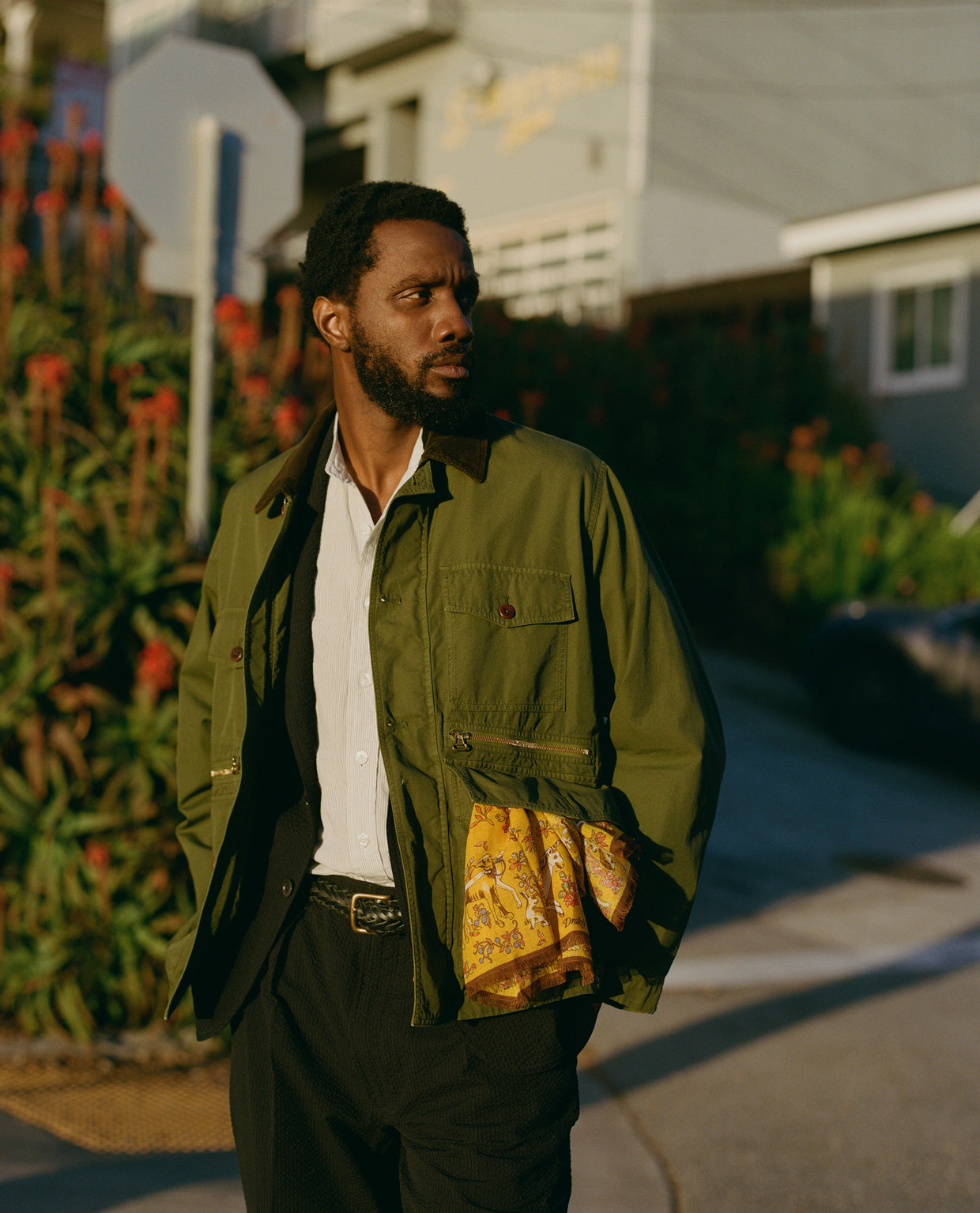 ジャケット・アウター Fendart balade jacket olive khaki Washed Olive Cotton Hiking Jacket – Drakes US