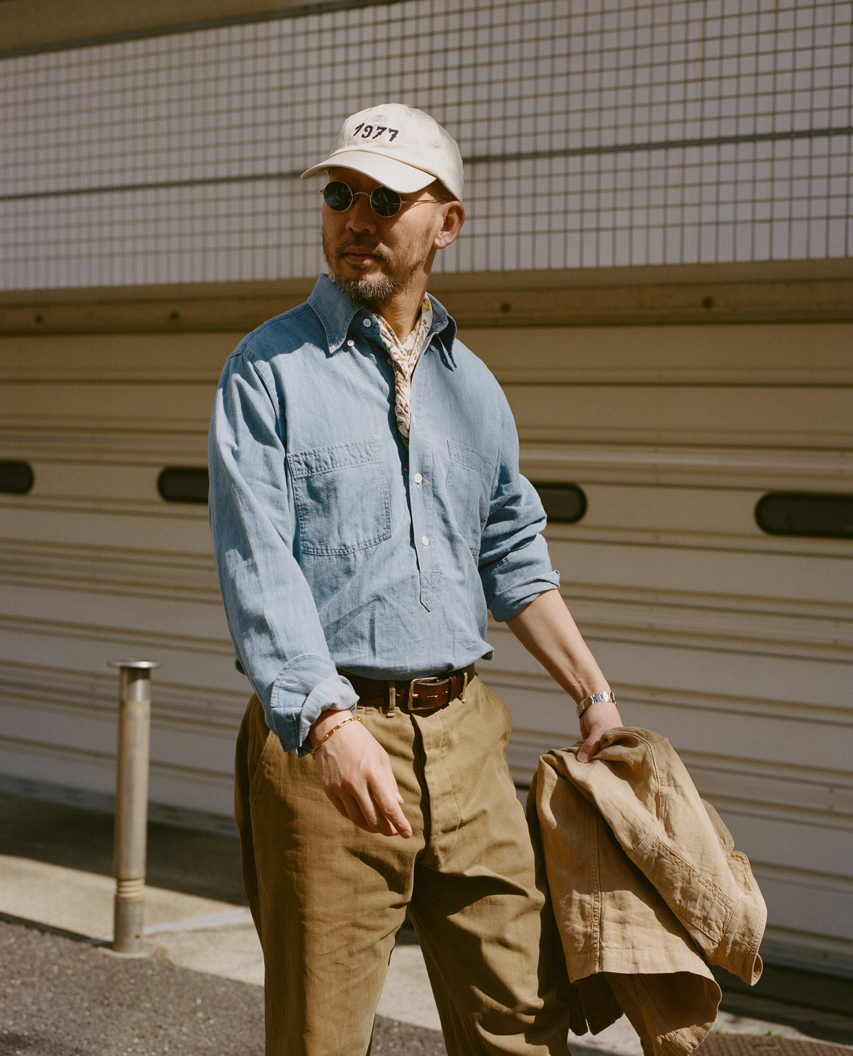 popover dress shirt Popover Linen Shirt Light Beige