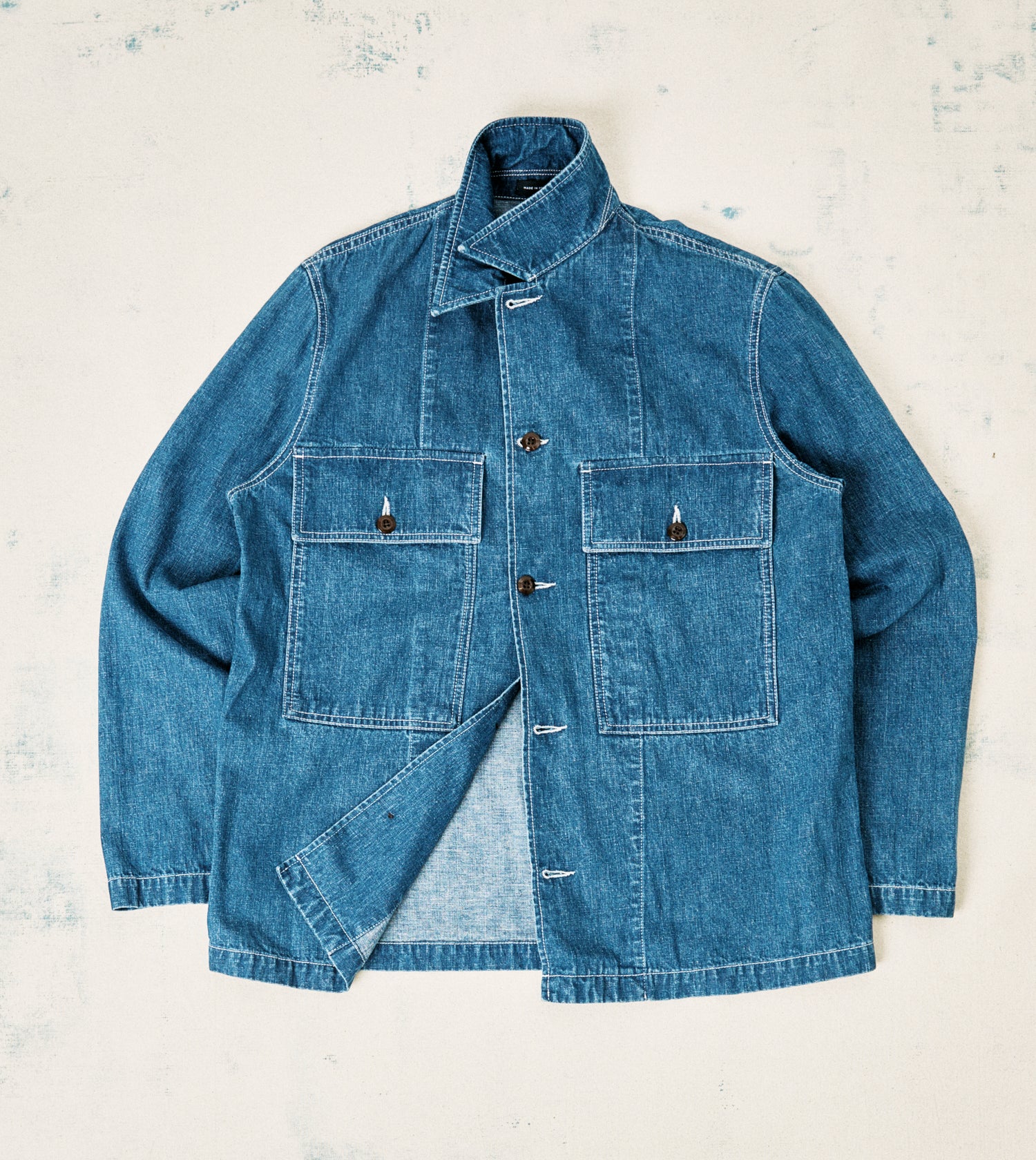 Stone Wash Selvedge Denim Field Shirt
