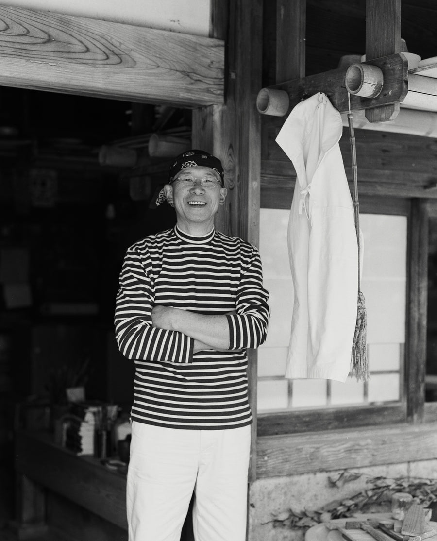 Indigo and Ecru Breton T-Shirt