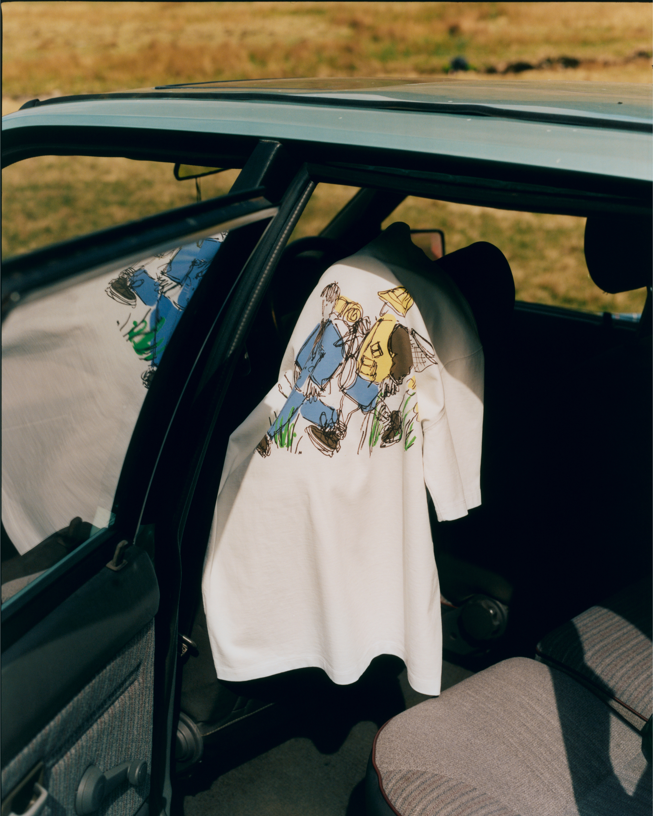 Drake’s and New Balance White Graphic T-Shirt