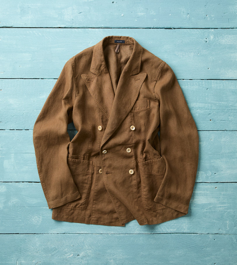 Brown Linen Gabardine Games Blazer Mk. III