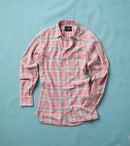 Pink and Green Madras Check Cotton Button-Down Shirt