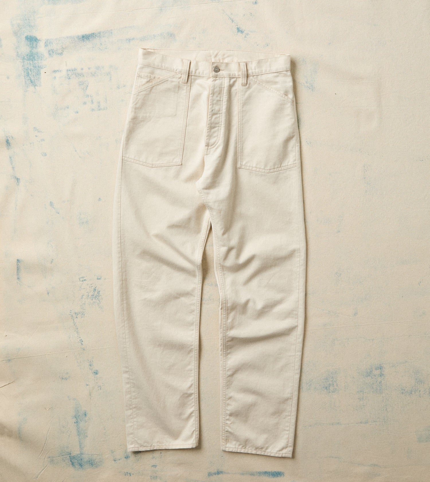 Ecru Military Satin Naval Pant