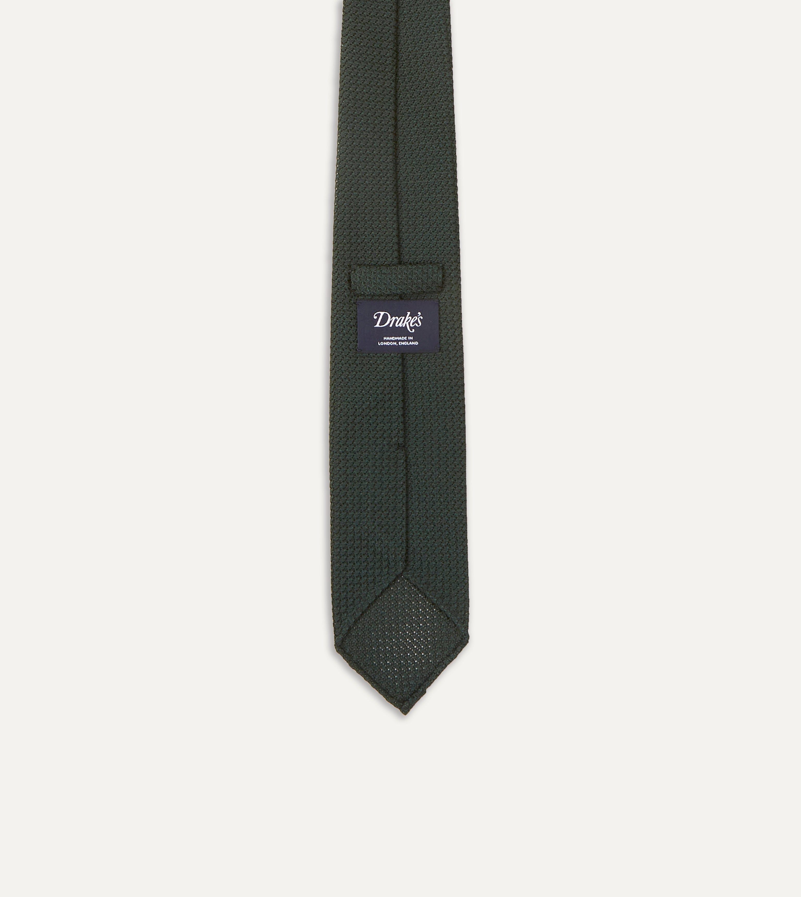 Green Hand Rolled Large Knot Grenadine Tie