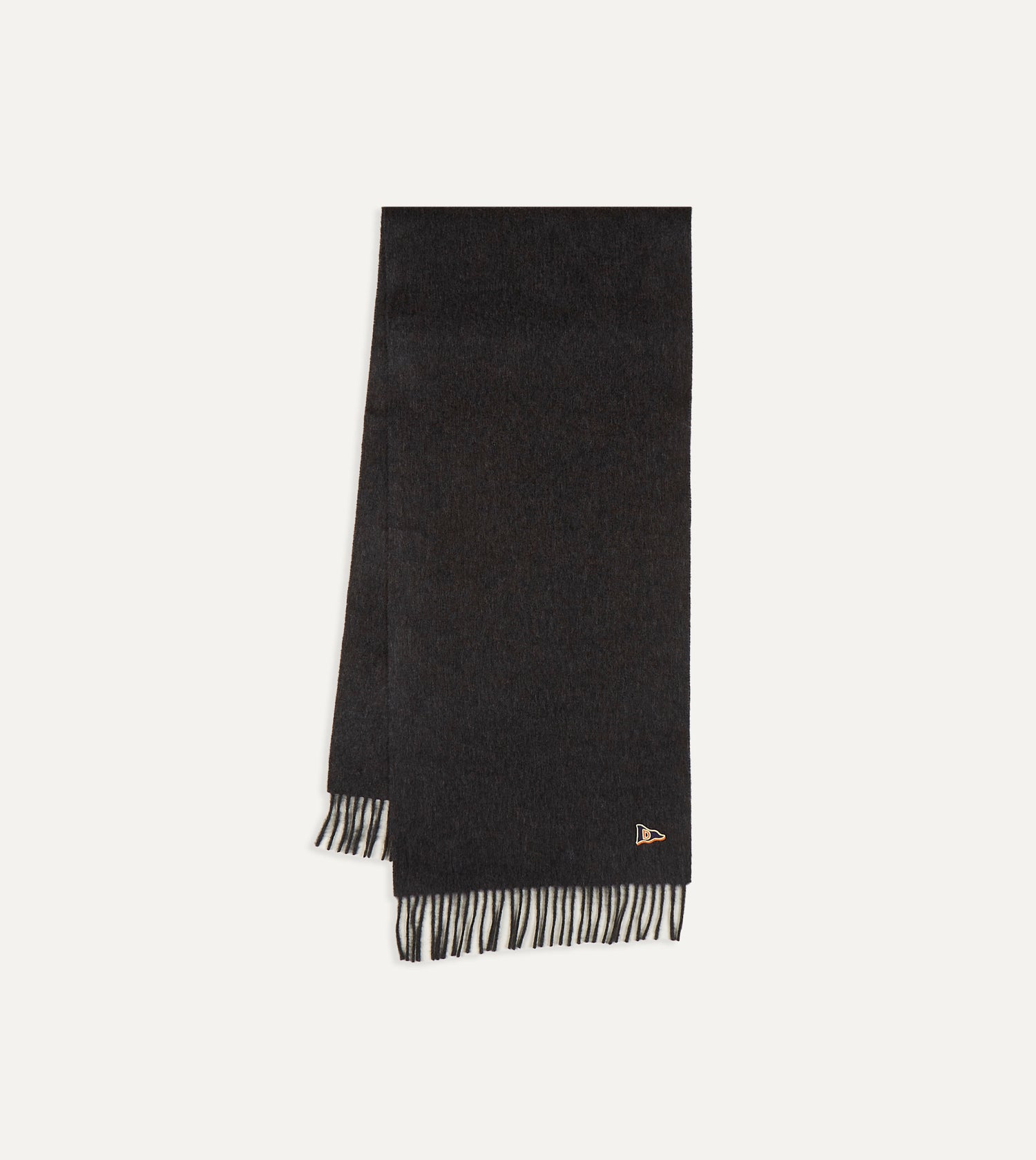 Dark Grey Geelongora Tasselled Scarf