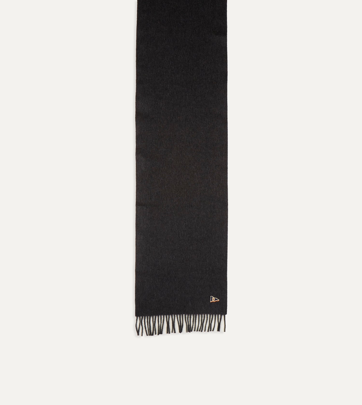 Dark Grey Geelongora Tasselled Scarf