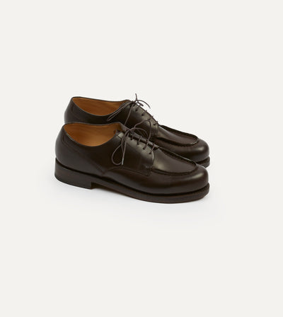 Paraboot Chambord Brown Calf Leather Derby Shoe – Drakes US