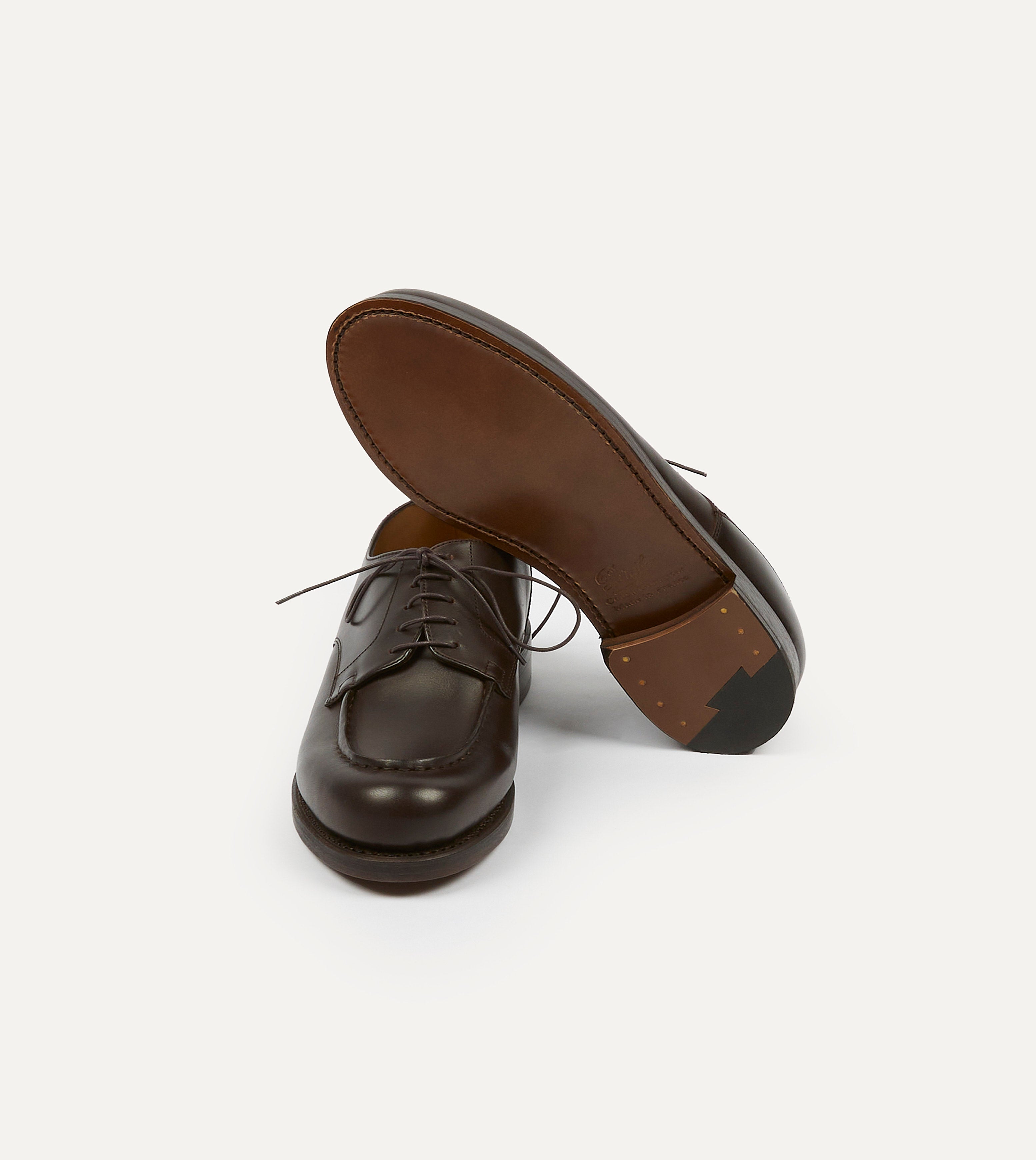 Paraboot Chambord Brown Calf Leather Derby Shoe – Drakes US