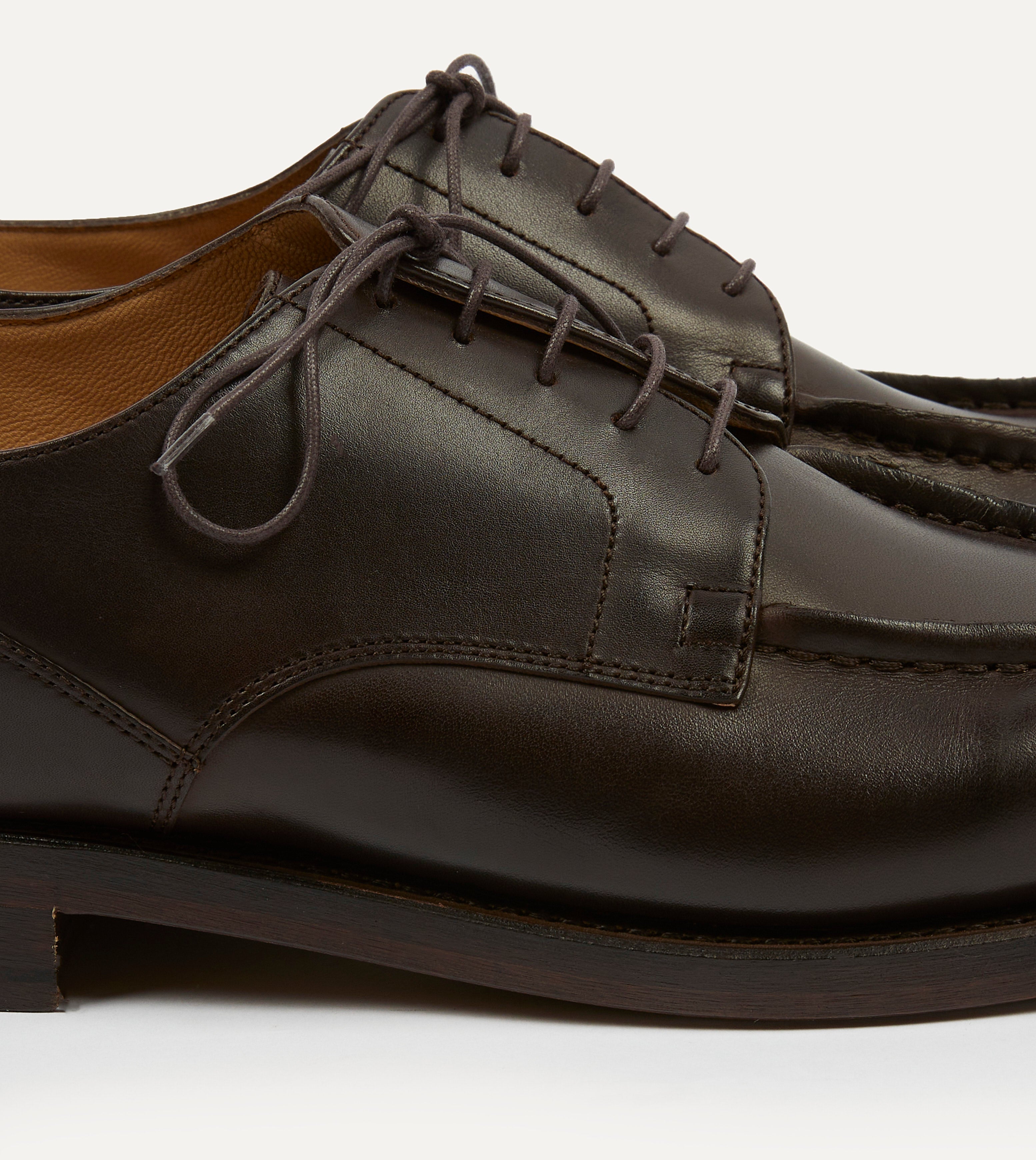 Paraboot Chambord Brown Calf Leather Derby Shoe – Drakes US