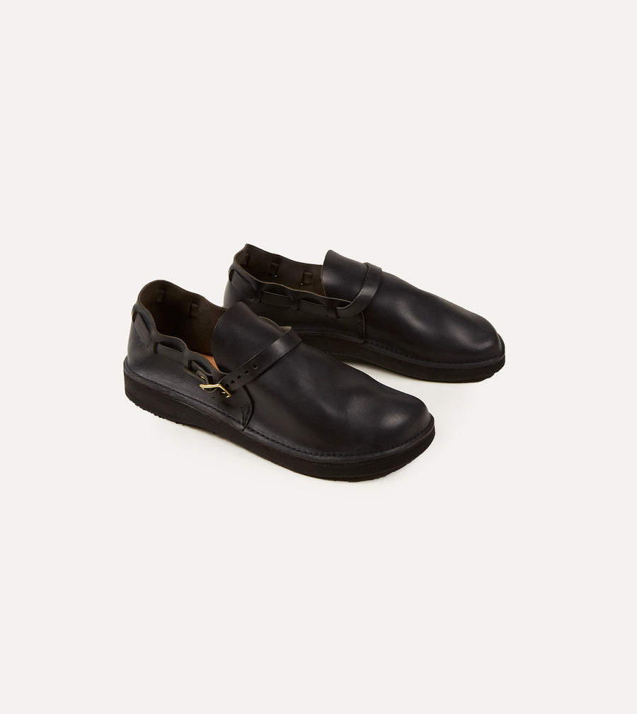 Aurora Shoe Co. Middle English Black Full Grain Leather Shoe
