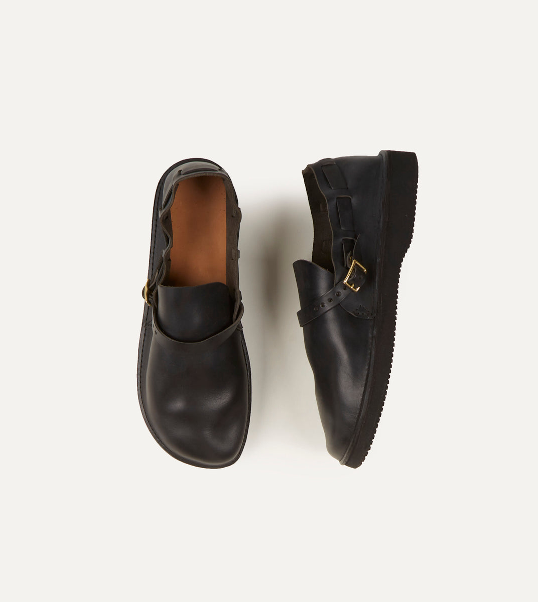 Aurora for Drake's Middle English Black Full Grain Leather Shoe – Drakes US