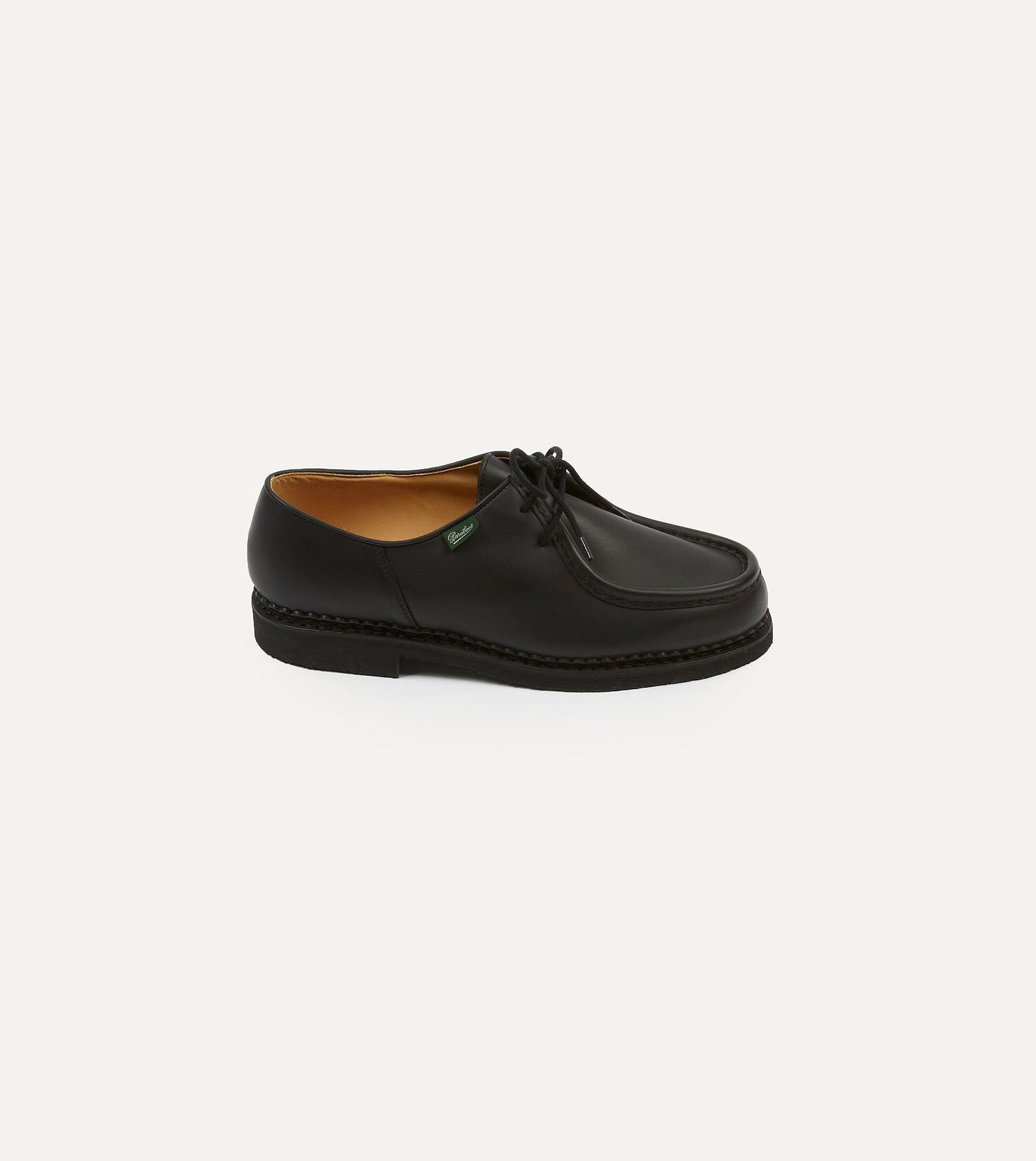 Paraboot Michael Black Calf Leather Derby Shoe