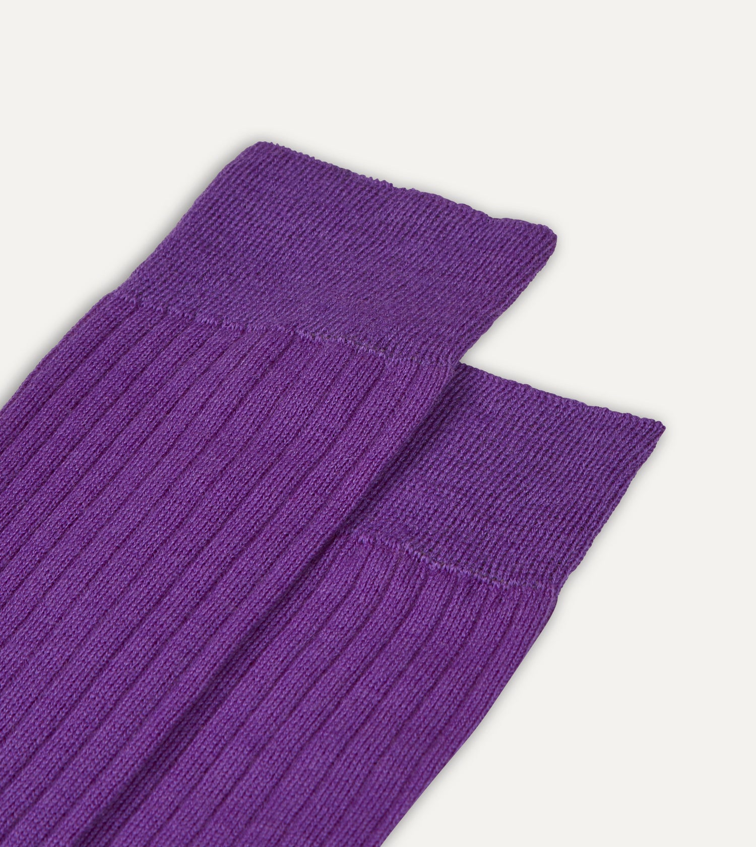 Lilac Wool Over-the-Calf Socks