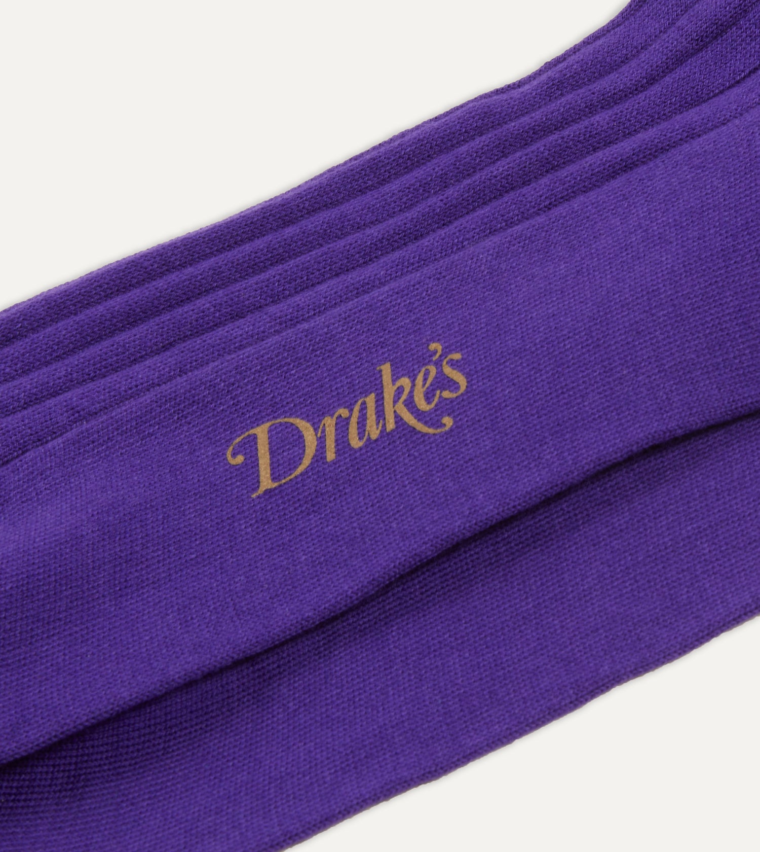 Purple Cotton Over-the-Calf Socks