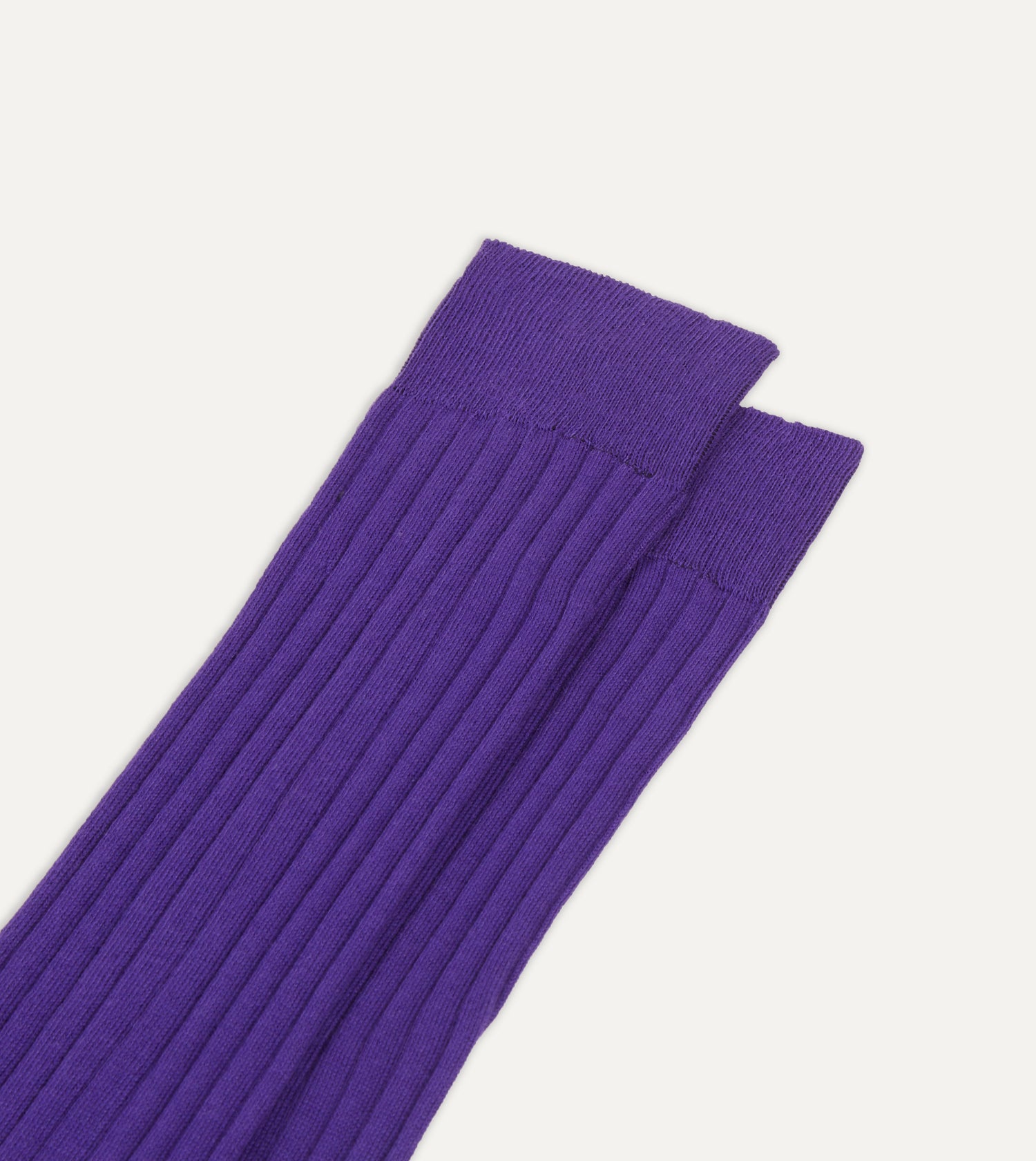 Purple Cotton Over-the-Calf Socks