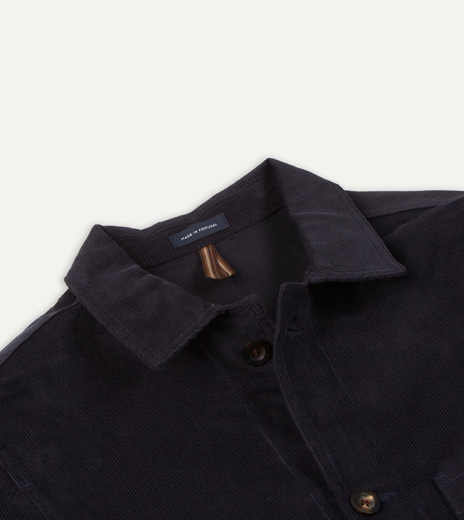 Navy Japanese Selvedge Corduroy Five-Pocket Chore Jacket