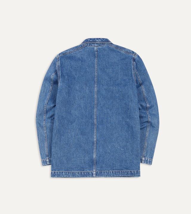 Bleach Wash Selvedge Denim Five-Pocket Chore Jacket – Drakes US