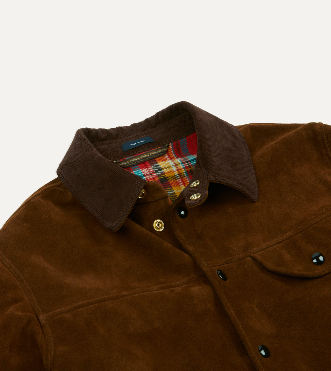 Brown Suede Car Coat with Blanket Lining – Drakes US