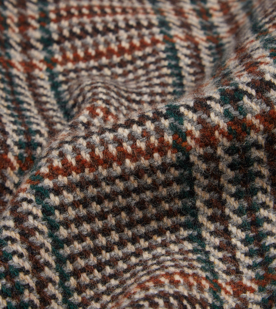 Prince of Wales Check Wool Raglan Coat – Drakes US