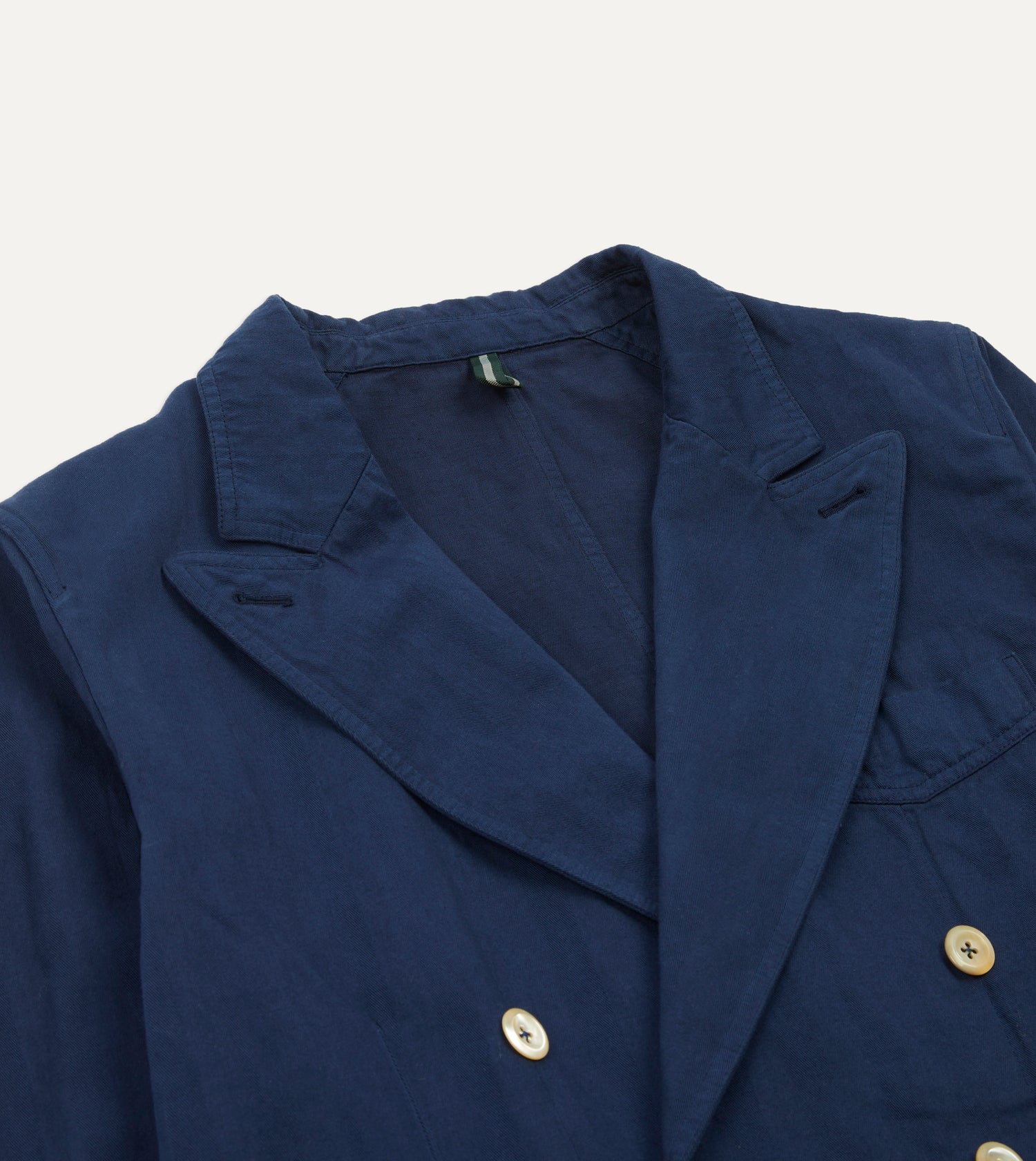 Navy Cotton Linen Herringbone Games Blazer Mk. III